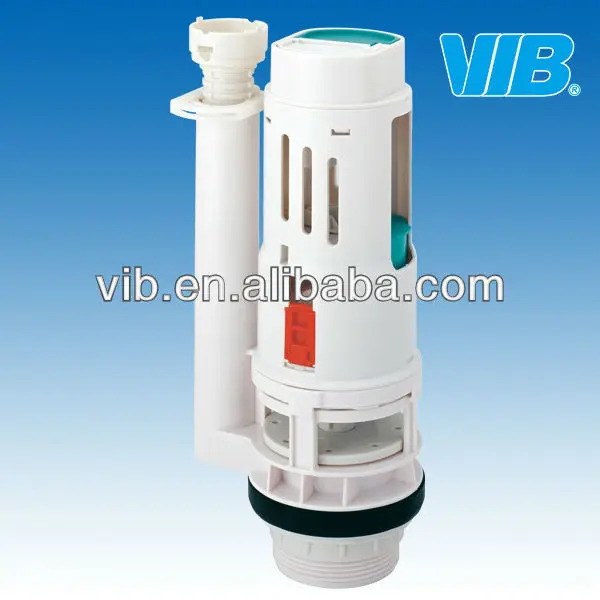 
Toilet cistern parts of brass thread fill valve and flush valve with dual push button 