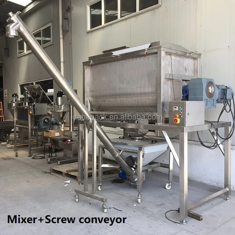 Shanghai Screw Food Grade Powder Mixer Ribbon Blender Machine Mixer