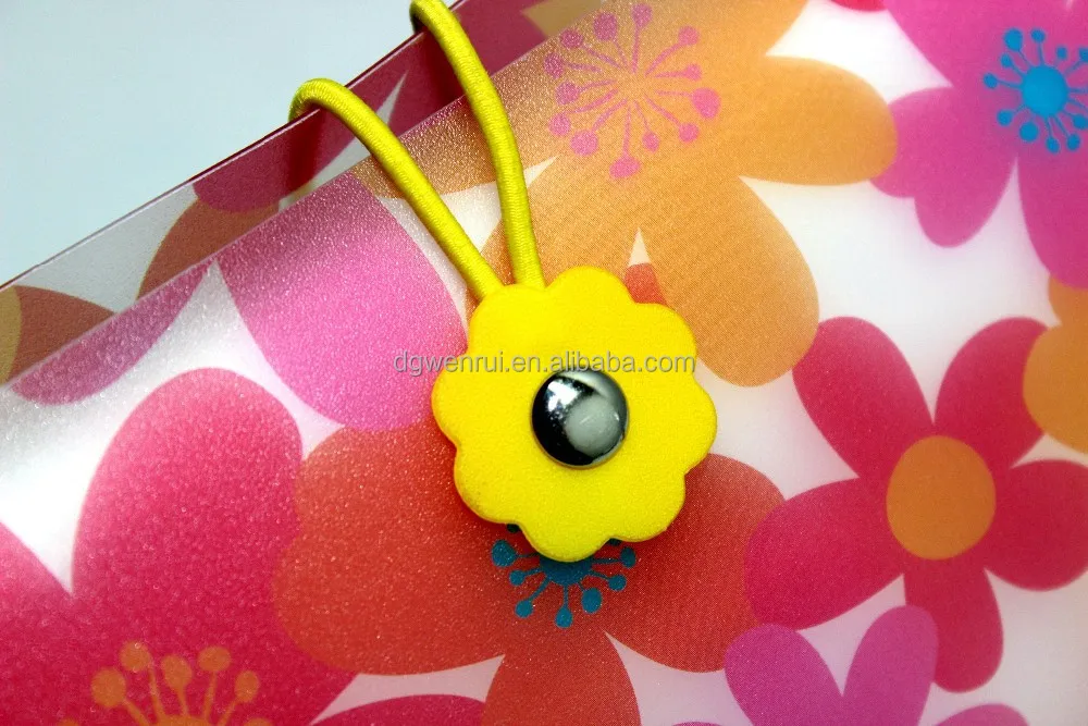 Colorful elastic string PP photo album for office supplies and stationery