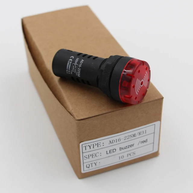 ad16 22ds indicator lamp for fire alarm with red indication lamp with buzzer indicator light