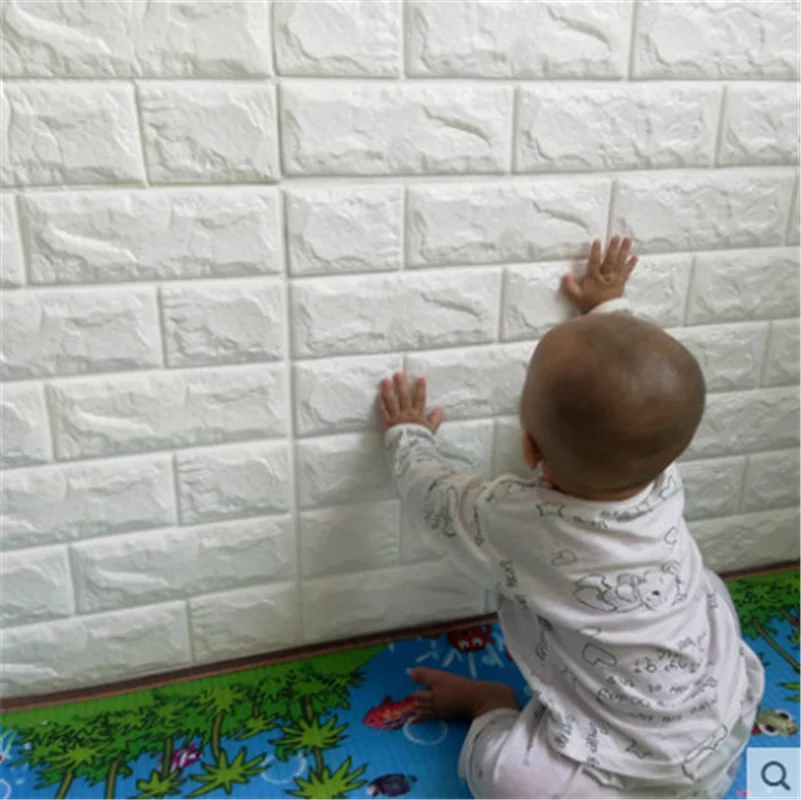 3D foam for kids plastic self adhesive wallpaper waterproof