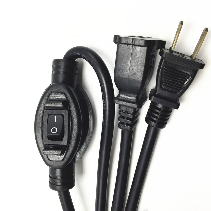 black outdoor extension cord switch