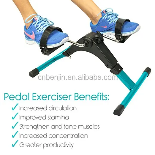 Folding Exercise Peddler with Electronic Display, Simple Mini Bike