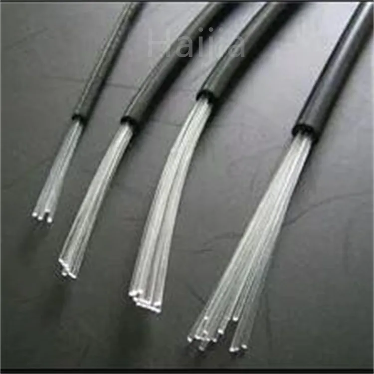 clear jacket or black jacket end luminous plastic pmma multistrand fiber optic