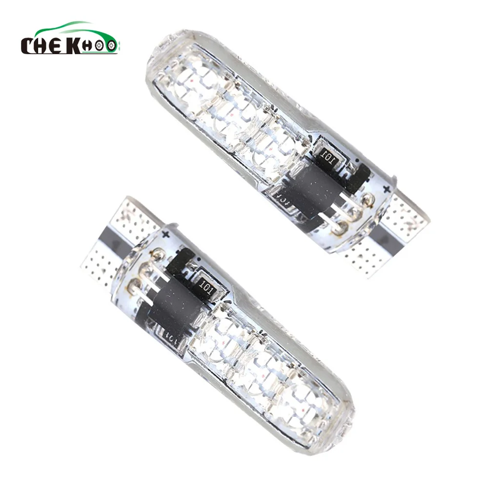 Car T10 W5W 5050 6SMD Auto RGB Led Interior Dome Wedge Reading Light Strobe Lamp Clearance Bulbs Width Light With Remote Control