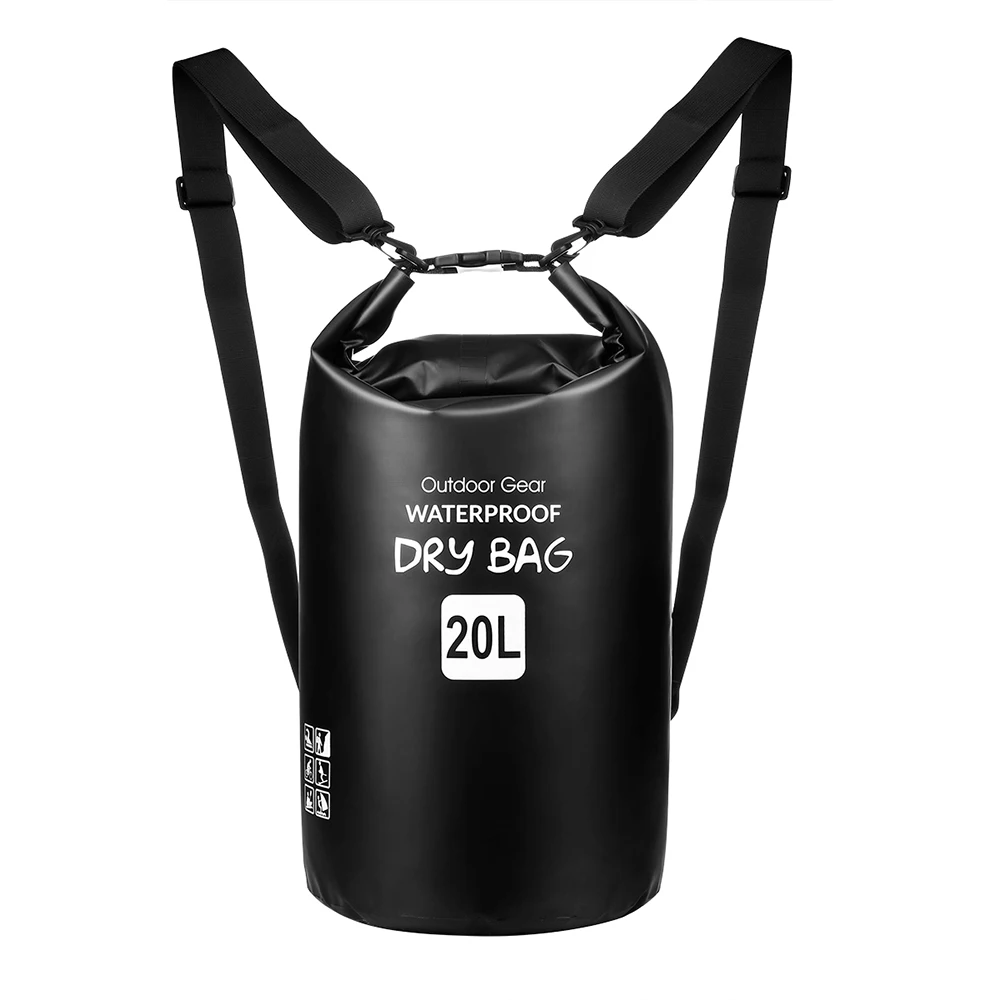 Stock Wholesale 2L 5L 10L 15L 20L 25L 30L PVC Waterproof Ocean Pack Wet Dry Bag