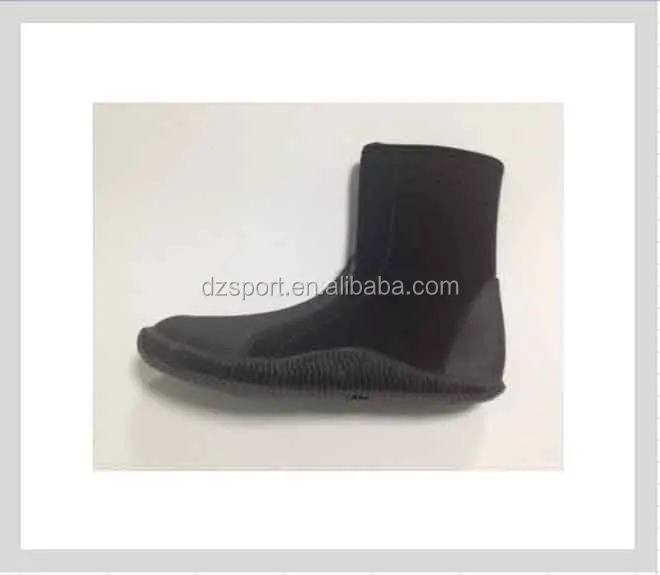 Professional Vulcanized Neoprene rubber boots Neoprene scuba diving boots