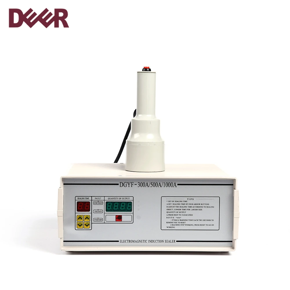 Low price and high quality heating manual induction aluminum foil sealing machine