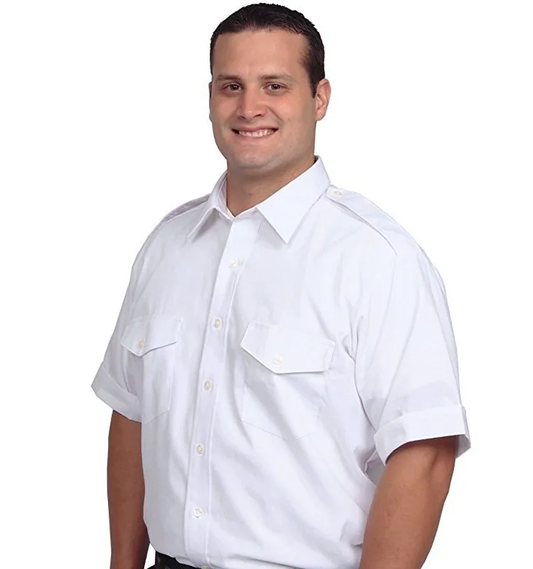 
custom high quality short sleeve elegant airline pilot uniform 