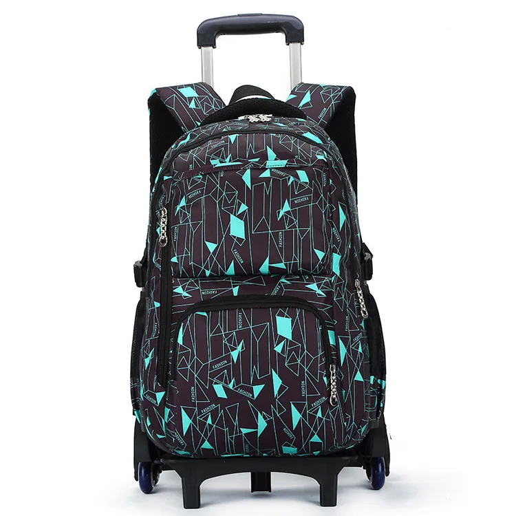 Nylon school trolley bags for boys rolling backpack school bags and backpacks for teenage trolley bags