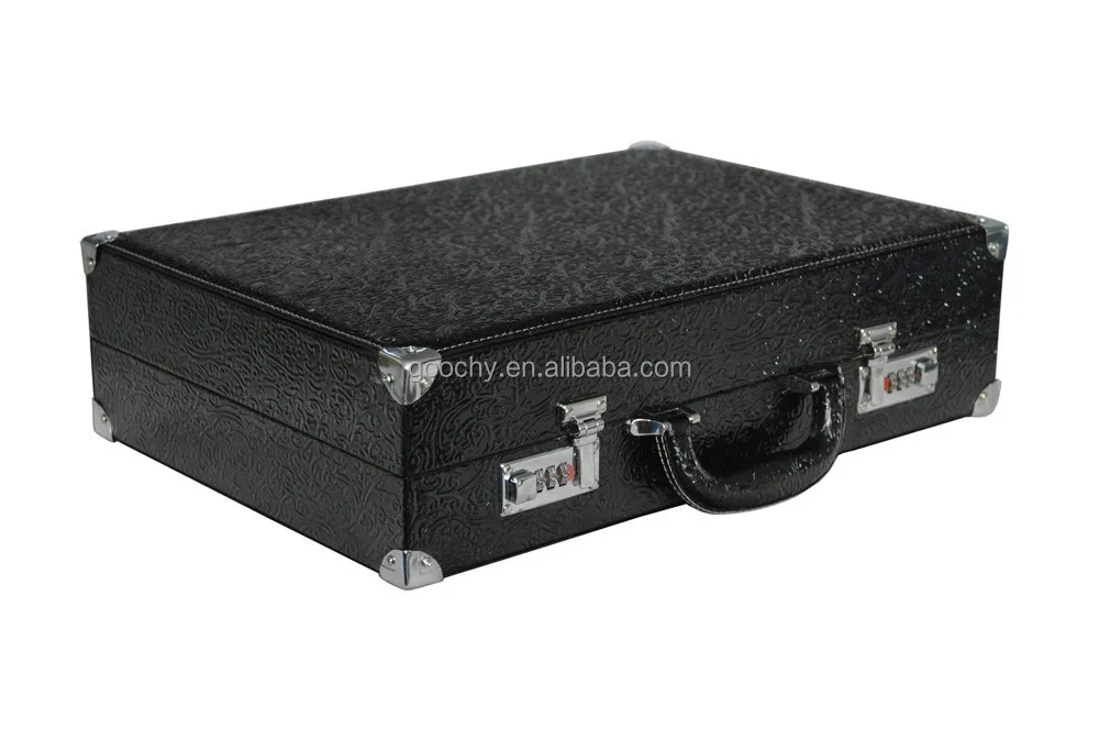 Leather Watch Box for 48 watches business travel carrying case with code lock GC02-ST-48B26