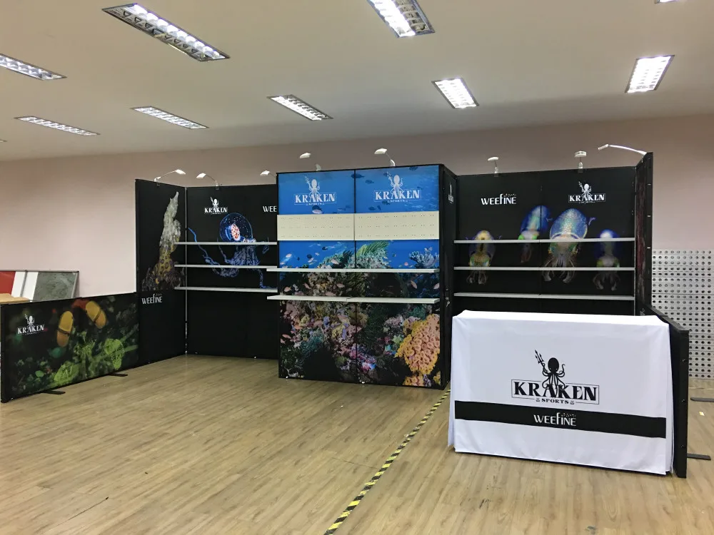 10x10 Booth Exhibition Display Portable Advertising Banner For Aluminium Frame Booth