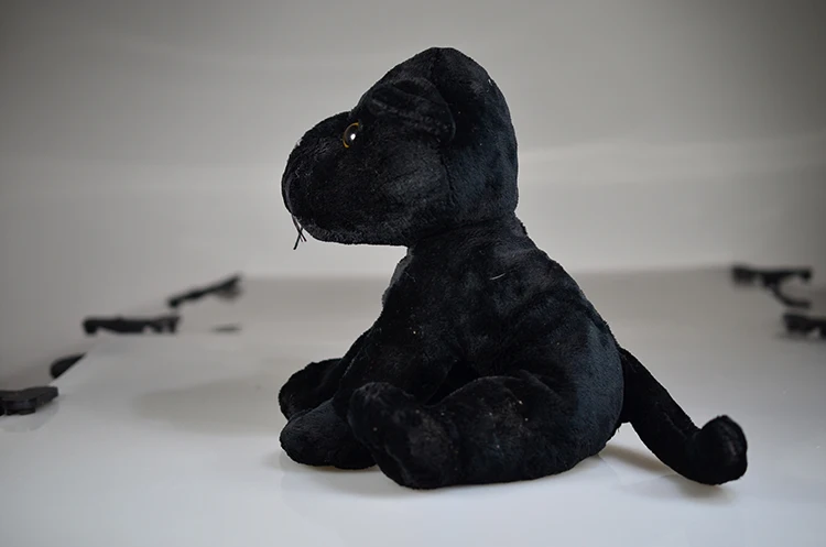 Cute design black wild animal panther custom toy animal plush toy panther