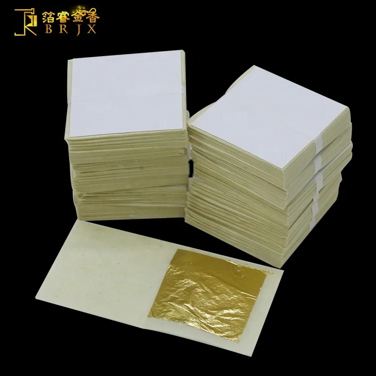 
High quality Factory wholesale 24k edible gold leaf for cake decoration 