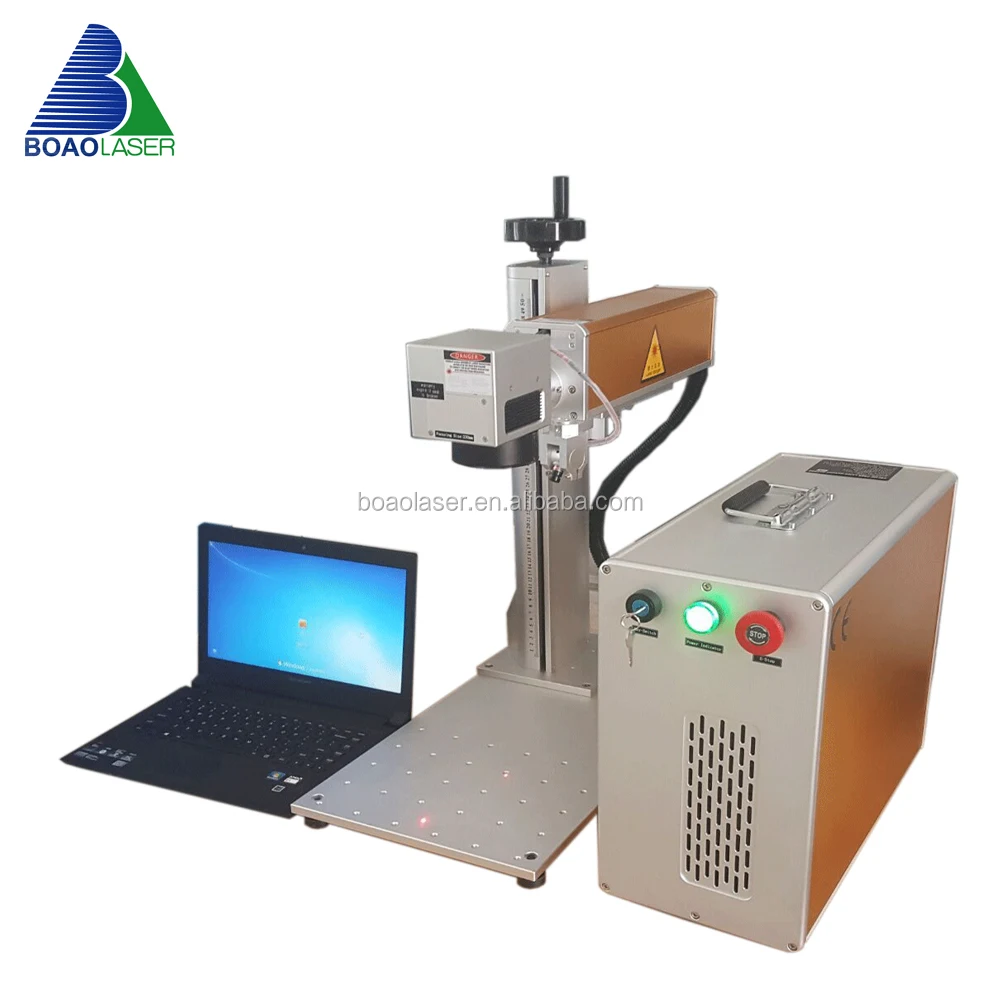 20W Portable Ring inside &outside laser engraving machine with rotary unit including