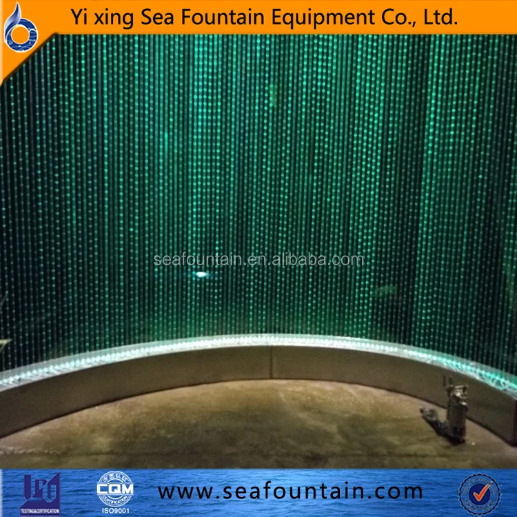 Indoor Fiber String Curtain Colorful Water Rain Curtain Fountains