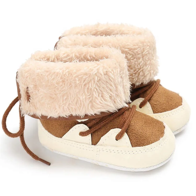 Amazon Hot sale Snow Fleece 0-2 years First walker baby booties boots