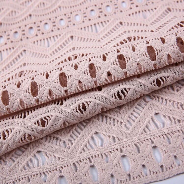 Free samples custom water soluble properties of chemical vietnam lace fabric