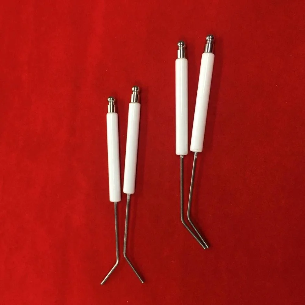 Alumina ceramic ignition electrode for gas stove