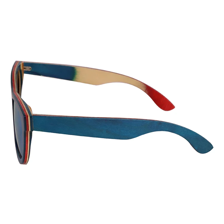 Uv400 Sun Glass Polarized Italian Design Ce Skeateboard Dropshipping Wooden Sunglass