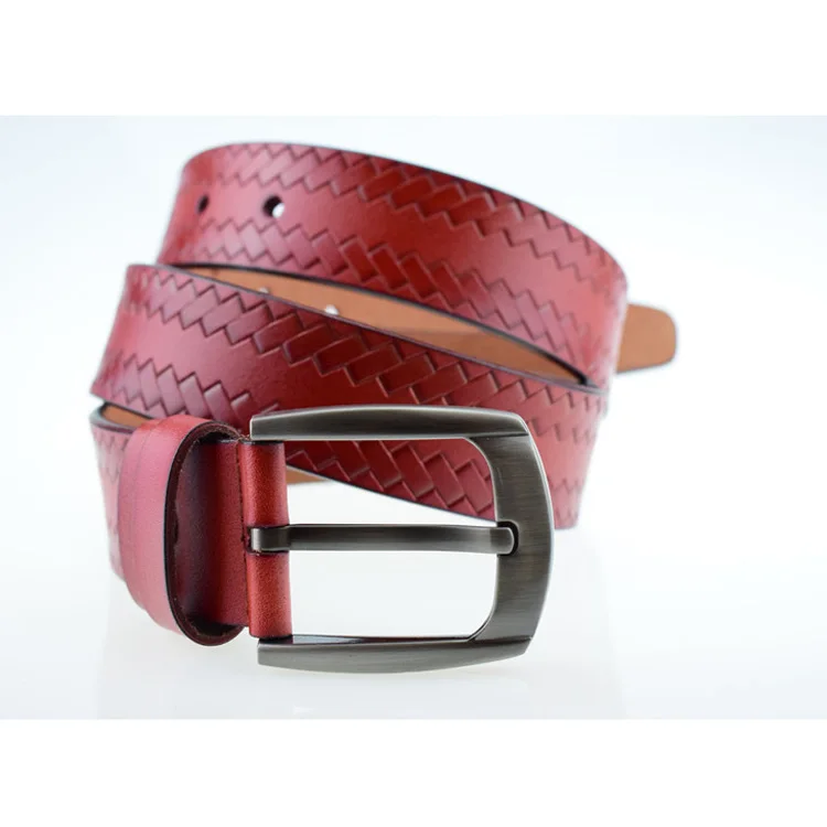 Китай веганский цвет однотонная итальянская воловья кожа для мужчин отдыха натуральная ремень завод