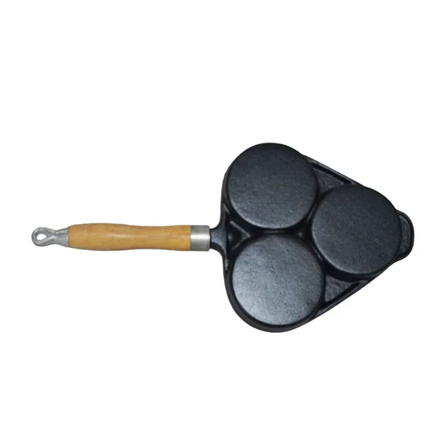 
Made in china Disa Pre-seasoned 3 holes baking dish cake pan eco friendly dutch oven cast iron bakeware cookware set 