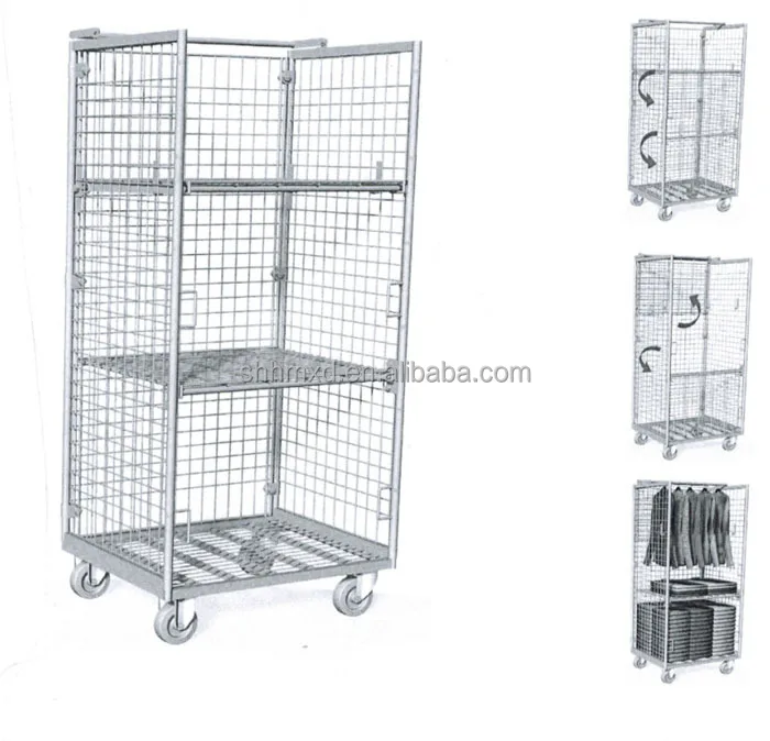 
Steel laundry cage 