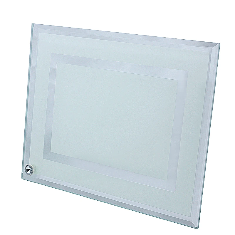 Sublimation 8 inch Blanks DIY printing Photo Glass Picture Frame
