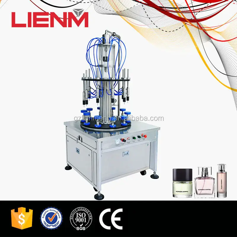 Автоматическая 50 мл духи технологическая линия машина заполнителя