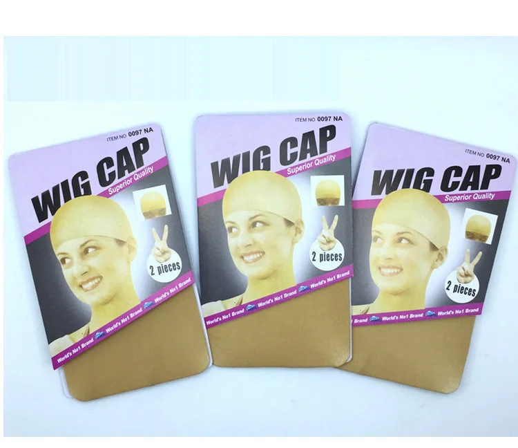 
skin color and black color polyester wig cap 