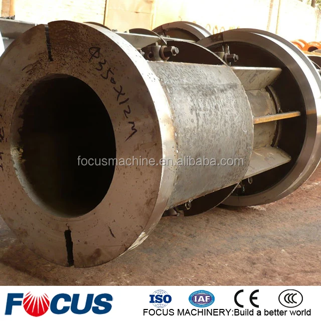 Reinforced concrete spun pipe making pile poles steel mould