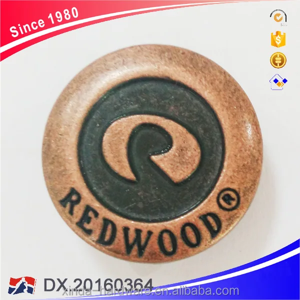 
Custom Design Dome Zinc Alloy Metal Jeans Buttons For Jeans 