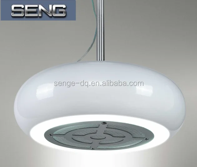 SENG Island stainless steel  Mounted White Round Range Hood