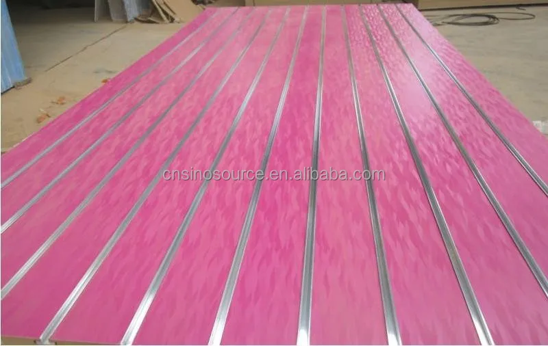 
High Quality Mdf Slatwall Display Panel With Aluminum manufacturer 