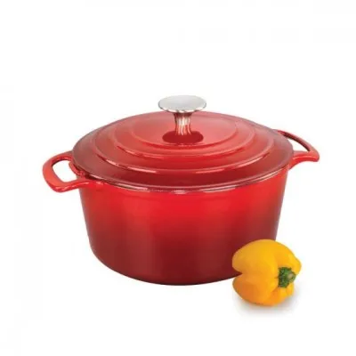Colourful enamel cast iron cookware set non stick enamel casserole hot pot