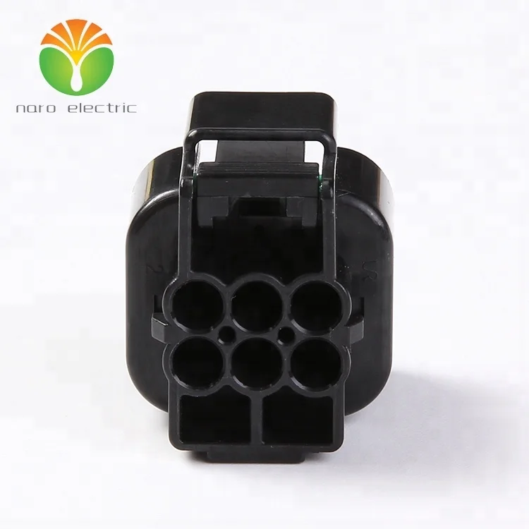 PB625-06027 black automotive male 6 pin 2.3 series PBT material car plug connector DJ7062-2.3-21