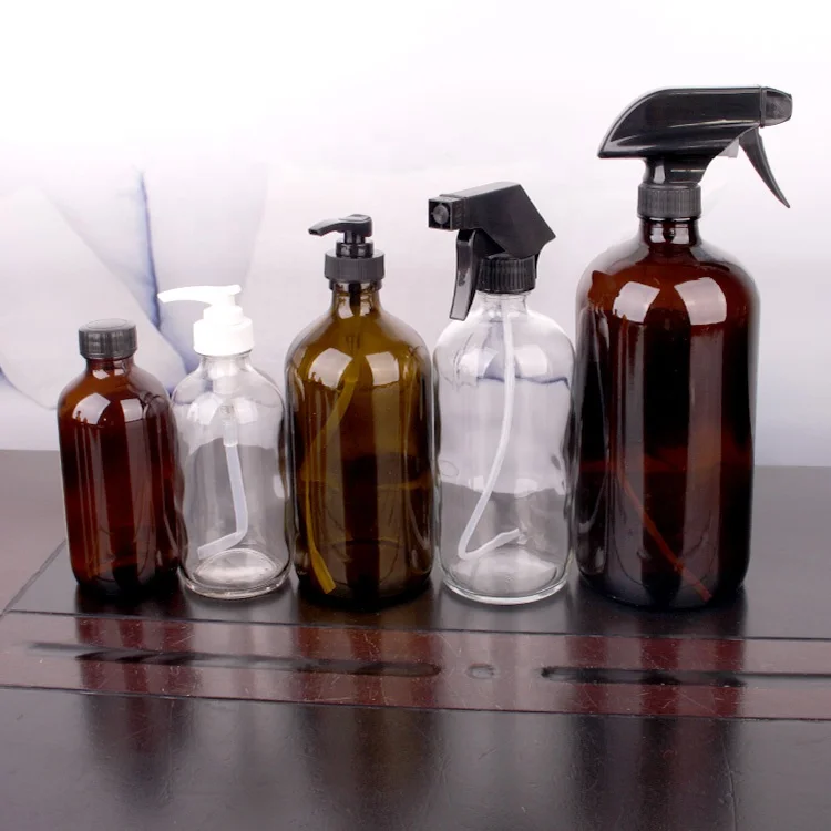 wholesale 250ml 500ml 1000ml high quality glass soap hand sanitizer bottle with dispenser