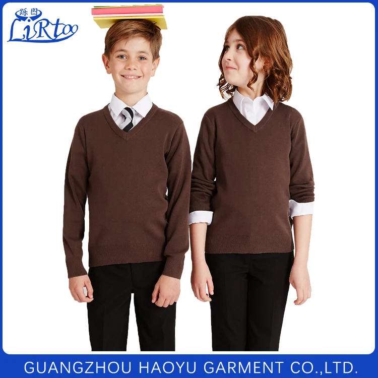 2020 New Style Primary School Uniform Sweater Designs for Boys and Girls