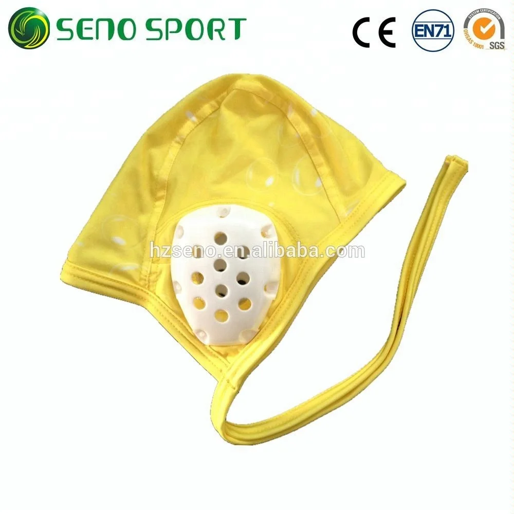 Custom Durable Material Water Polo Caps With Plastic Ear Guard