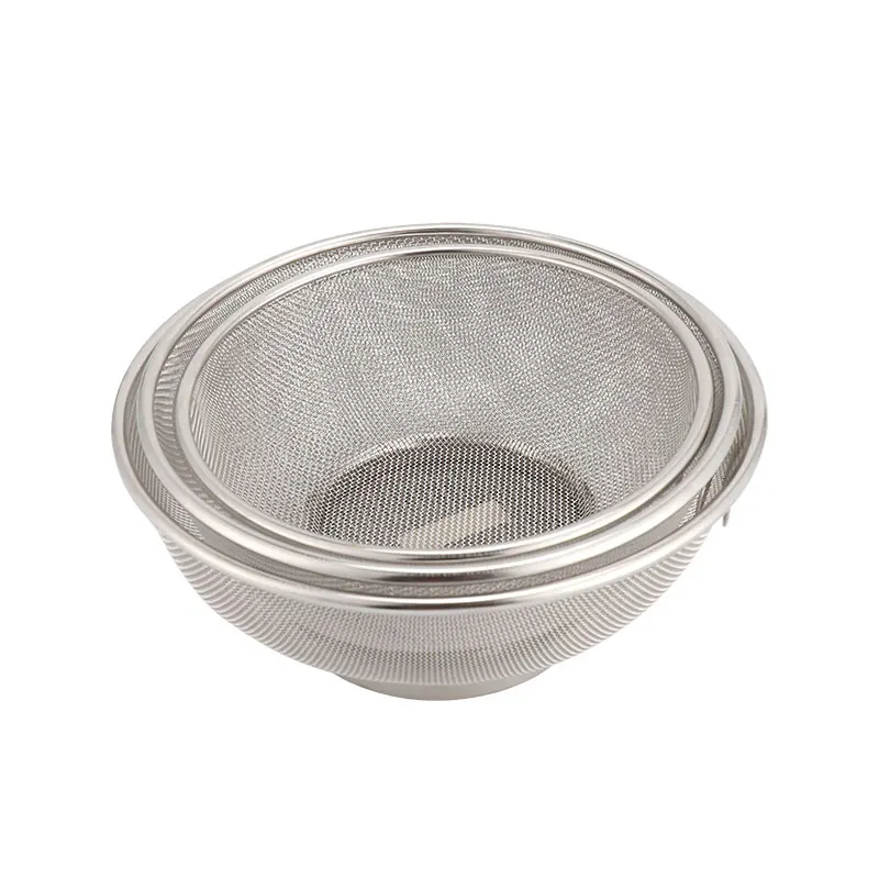 
Stainless Steel Strainer Sieve Colander Fine Mesh Stainless Steel Strainer Basket Vegetable Fruit Noodles Colander For Kitchen 