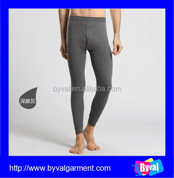 
Men s Warm Knitted Silk Long Johns 180g Cotton Breathable Long Johns 