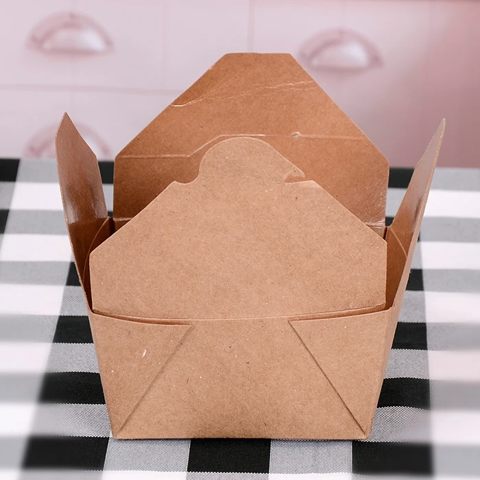 
Brown Kraft packaging food paper Box container for food 