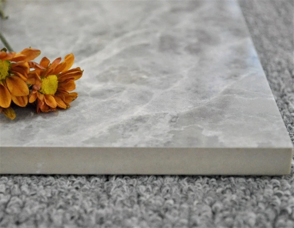 
LUSSO ceramic Hot sale 23x23 grey color heat insulation diamond glazed polished porcelain tiles for hotel floor 