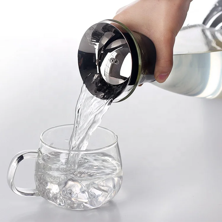 
High Quality Borosilicate Glass Water Jug Tea Pot Juice Pitcher Cold Water 