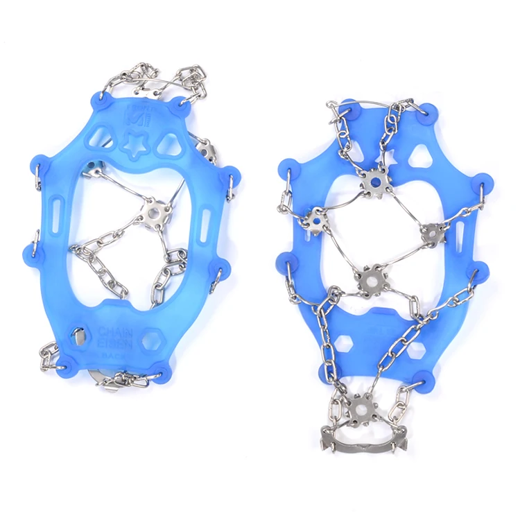 
Safety reusable anti-slip stainless steel TPR climbing ice cleats boots 
