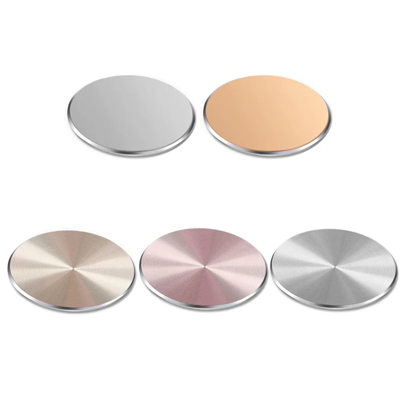 car mobile stand Round Metal Plate disk Paste On smartphone For Magnetic Car Cell Phone holders Support Car mobile accessories
