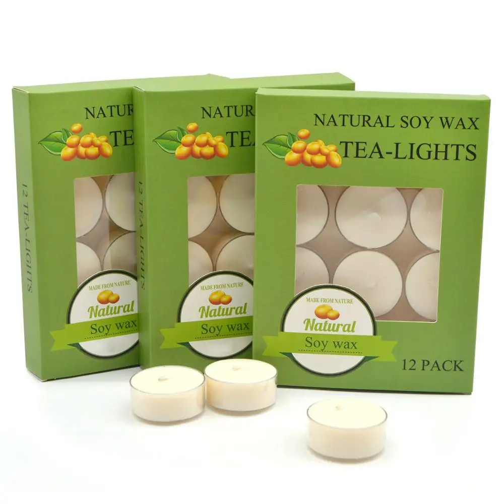 Wholesale 14g Soy Wax Tealight Candles With 4 Hours Burning Time
