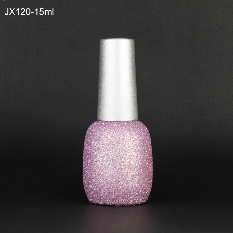 9ml design your own pink heart shape color coated cute gel nail polish bottle