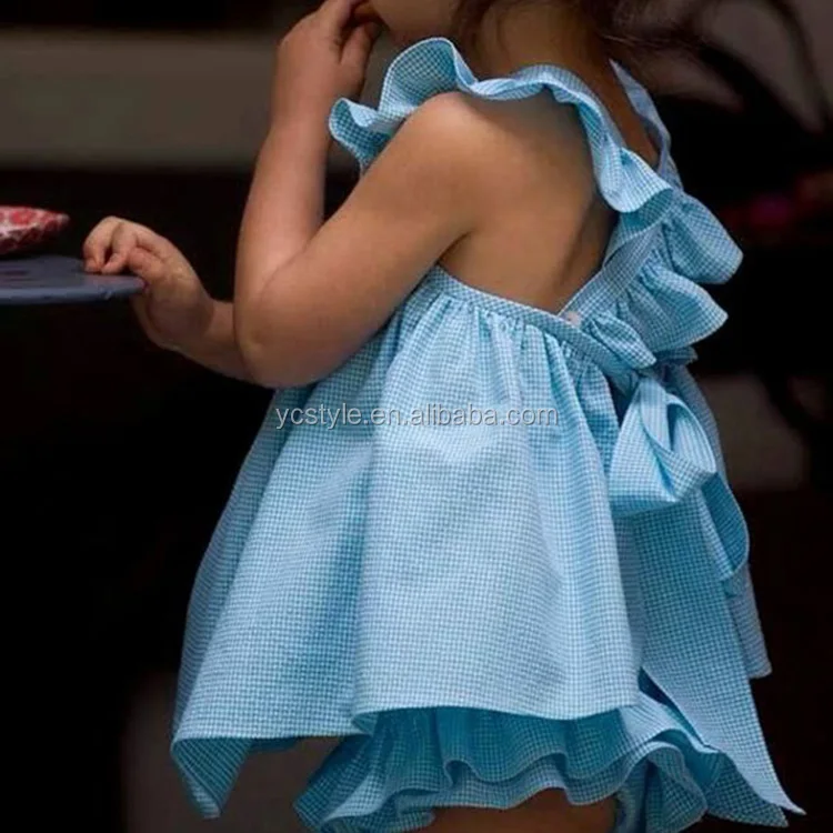 Лидер продаж, наряды из хлопка с большим бантом и оборками для маленьких девочек, детская эксклюзивная одежда