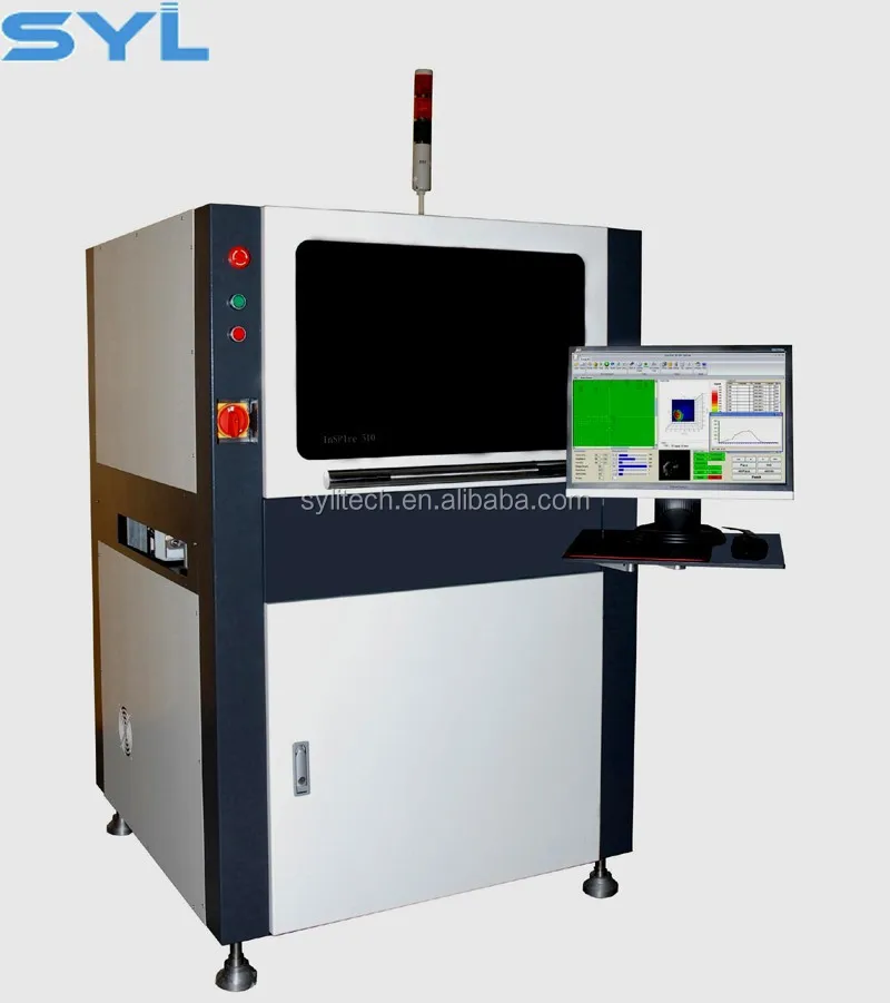 SYL-T80 automatic SMT PCBA solder ball opical check online 3D solder paste inspection